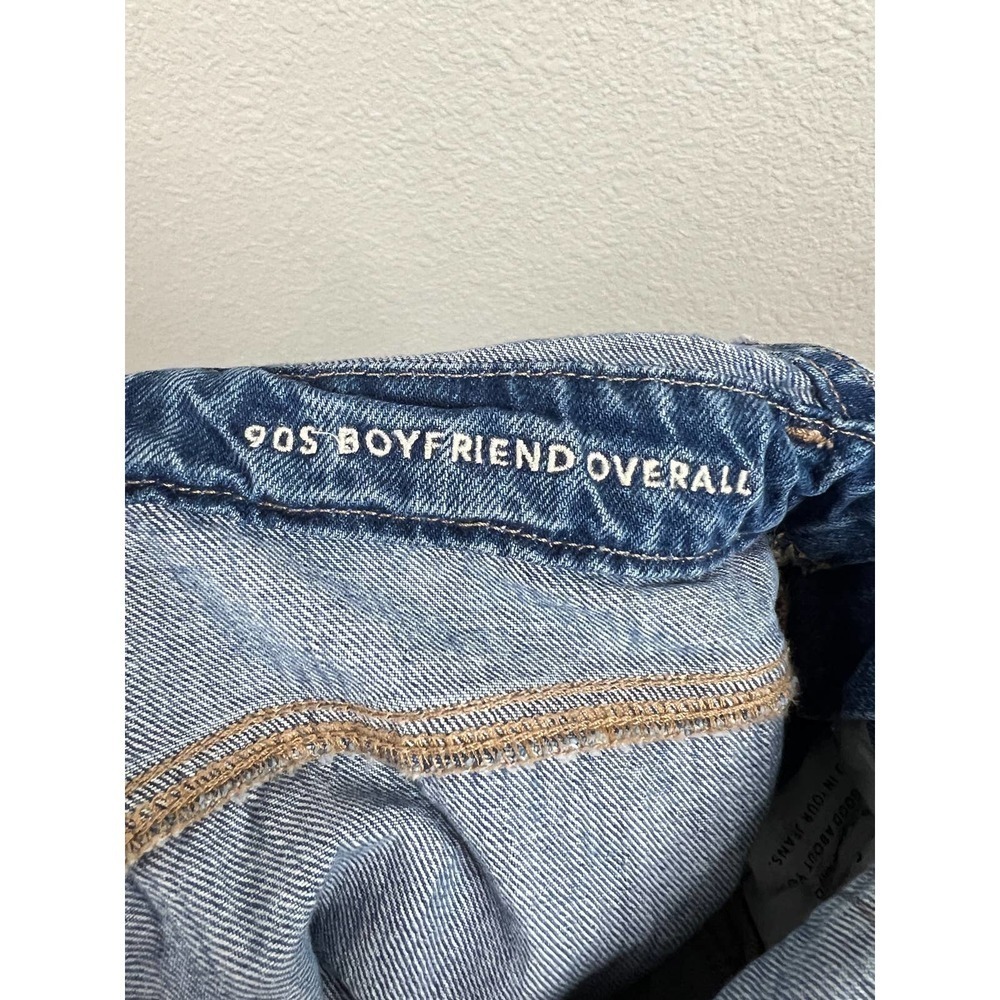 American Eagle Outfitters Blue Distressed Jeans Overalls - Picture 9 of 10